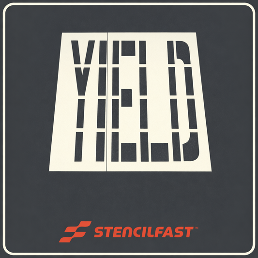 Walmart 96" X 72" YIELD Stencil