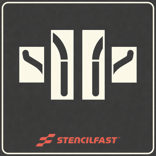 Dunkin' Standard Stencil Kit 2 (Straight Arrow)