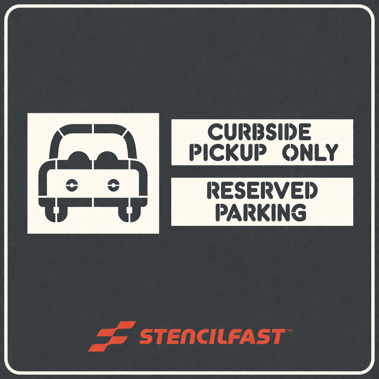 Dunkin' Curbside Pickup Stencil Kit 3