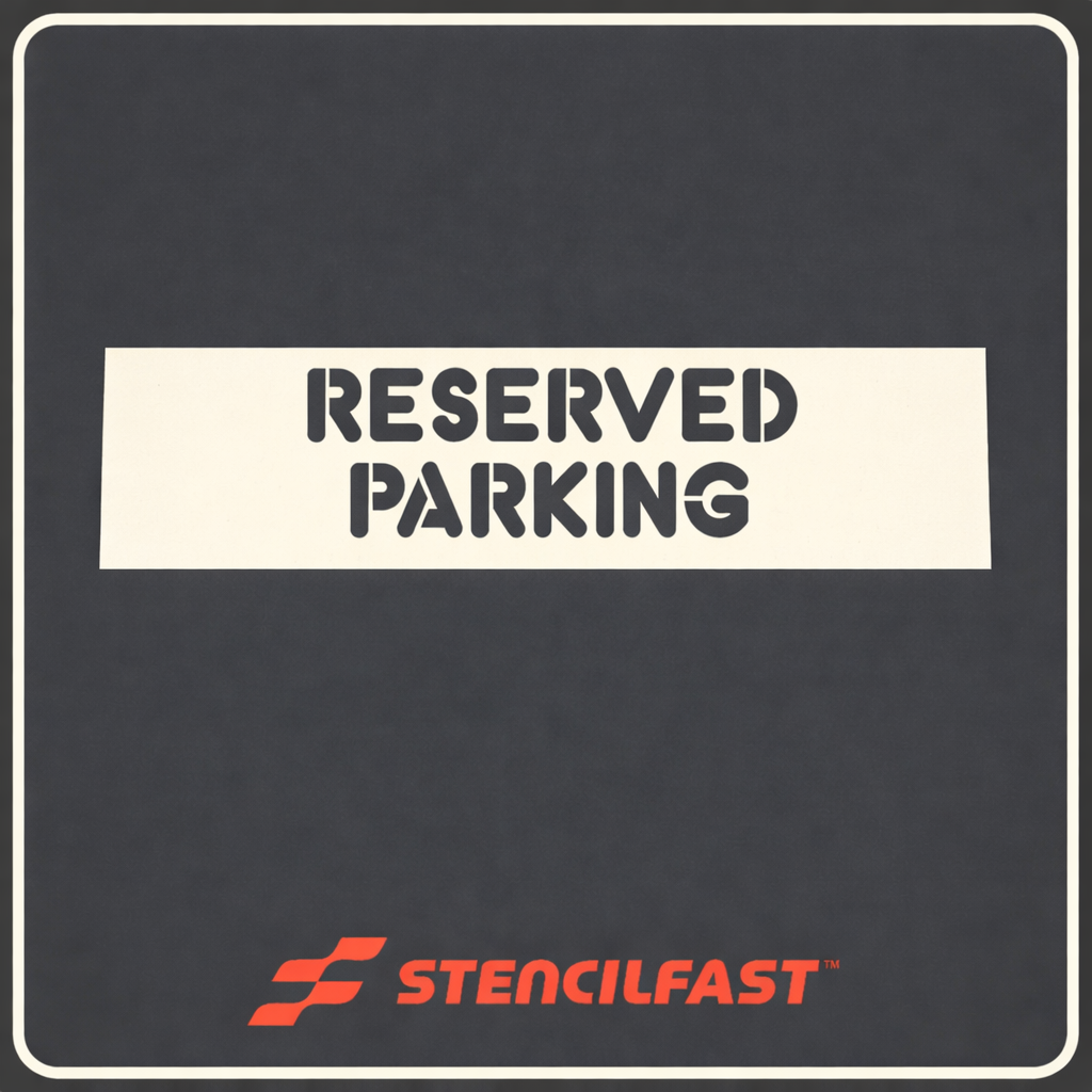 Dunkin' Reserved Parking Stencil