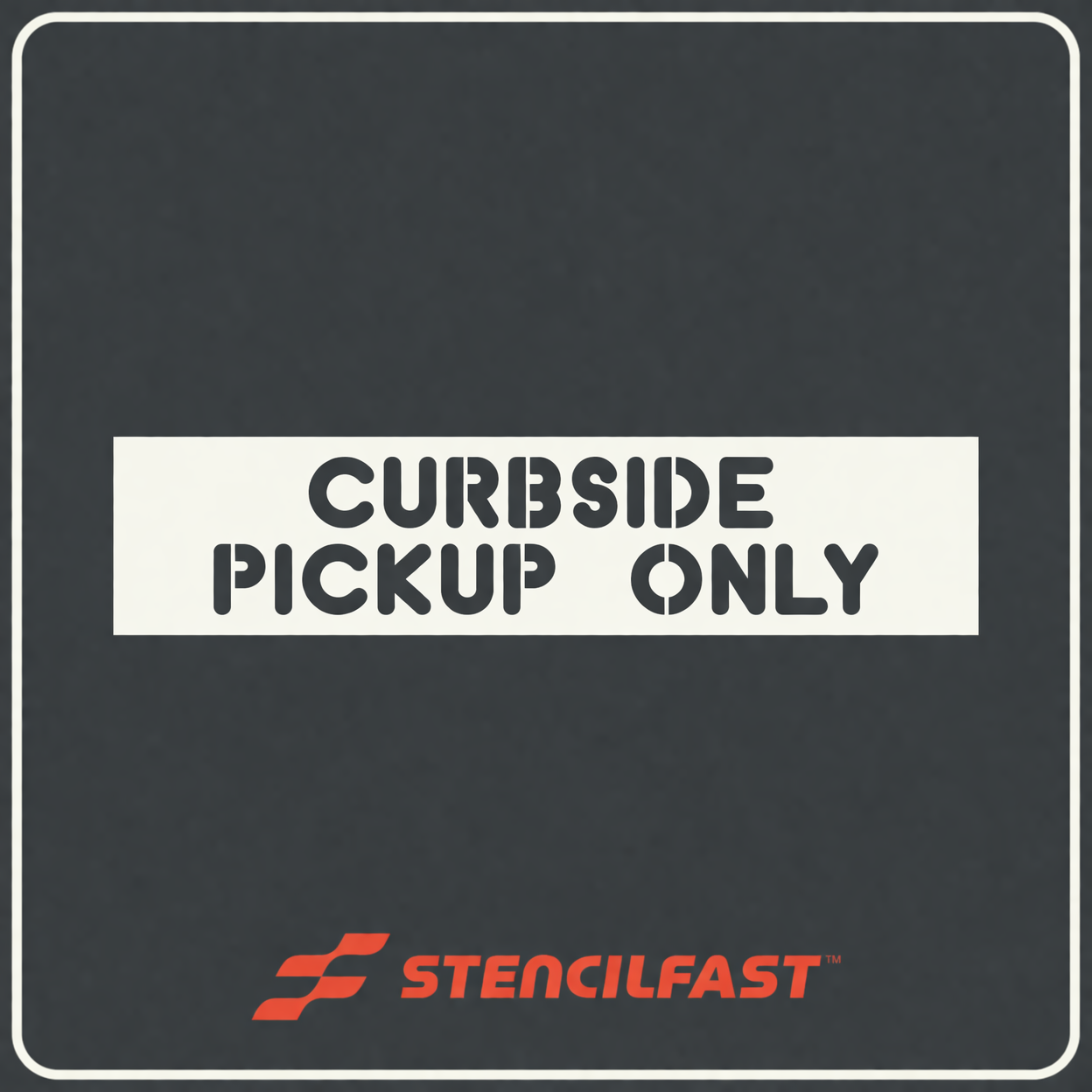 Dunkin' Curbside Pickup Only Stencil