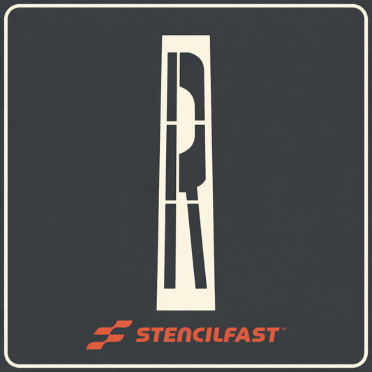 Railroad 'R' Hy-Grade Crossing Stencil