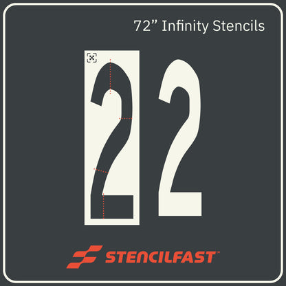 F.A.A. 72" Infinity Stencils Meets Spec AC 5340-1M : Paragraph 1.3.9