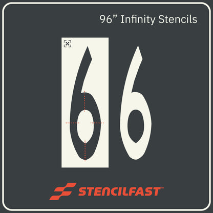 F.A.A. 96" Infinity Stencils Meets Spec AC 5340-1M : Paragraph 1.3.9