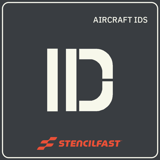 Aircraft Identification Stencils for Airport Gate Markings