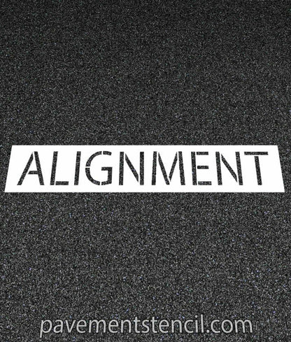 Jiffy Lube alignment stencil