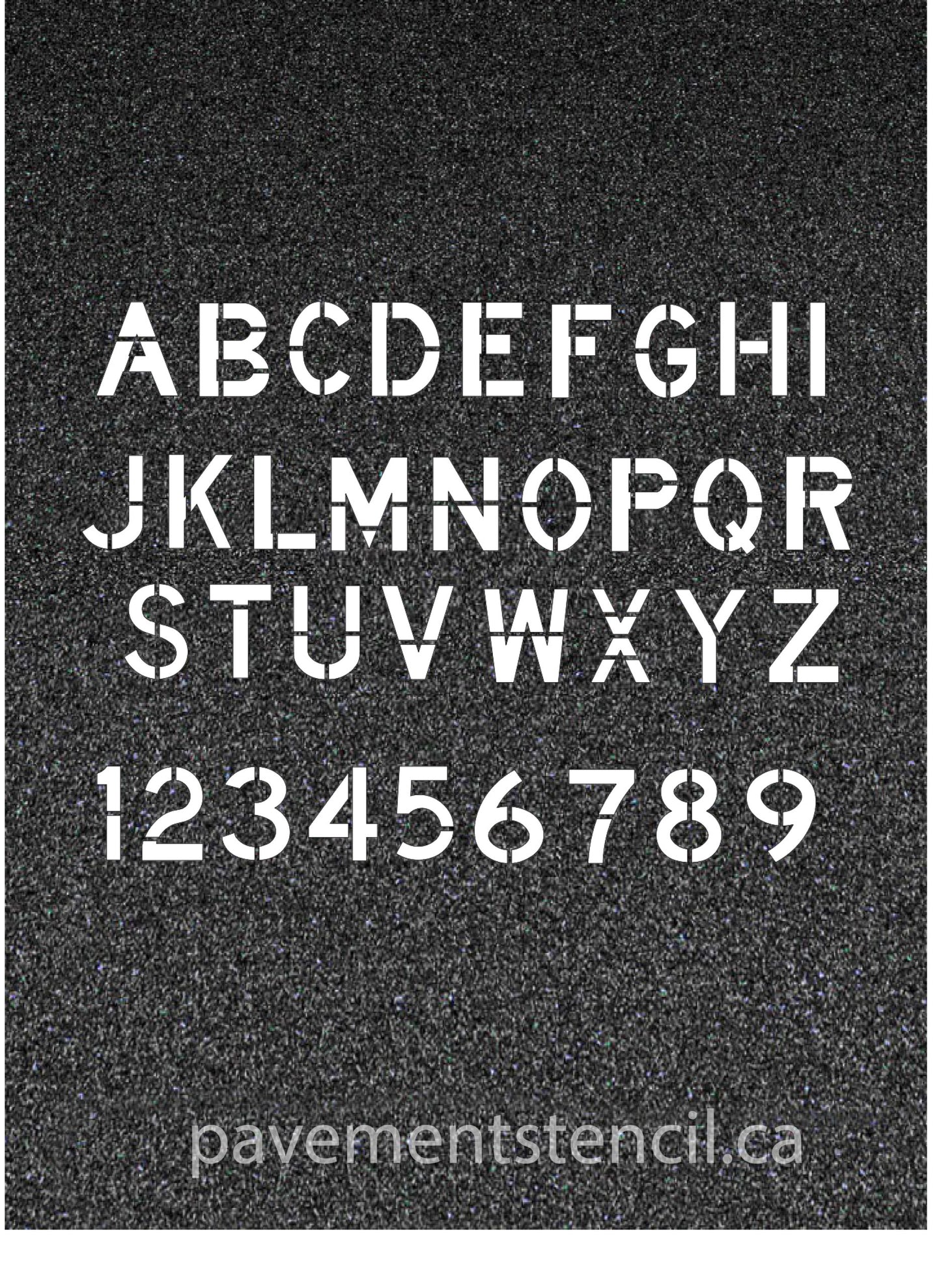 ICAO .5 meter appendix 4 letter/number stencils