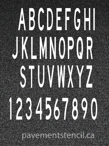 ICAO 2 meter appendix 3 letter/number stencils