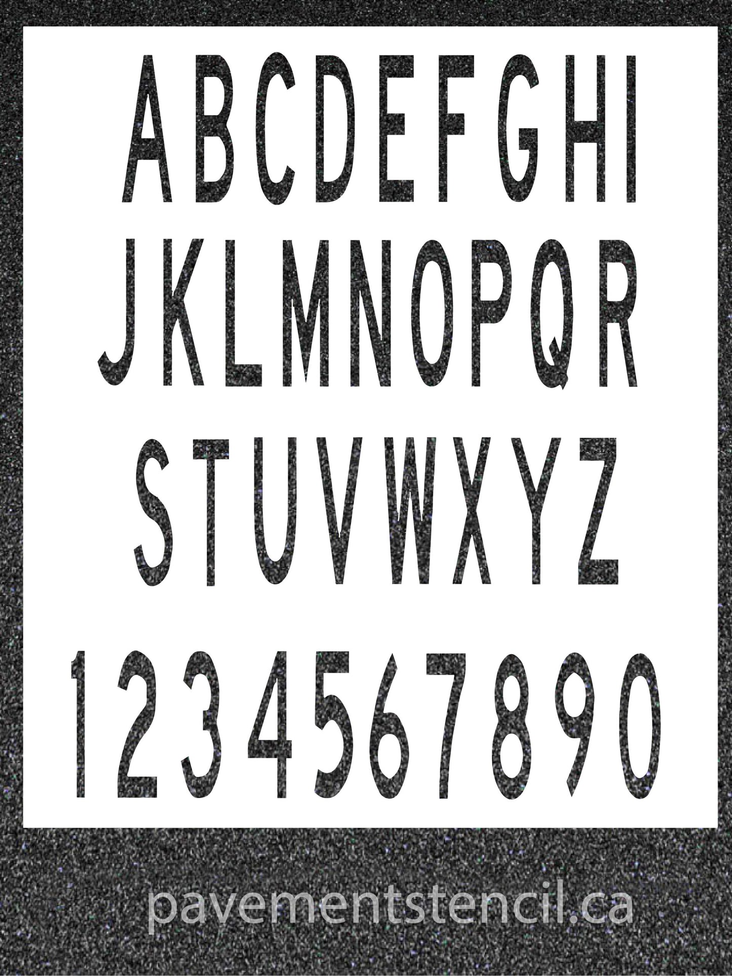 ICAO 5 meter appendix 3 letter/number stencils