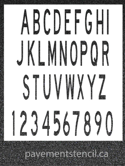 ICAO 5 meter appendix 3 letter/number stencils