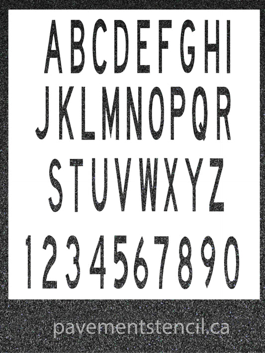 ICAO 5 meter appendix 3 letter/number stencils