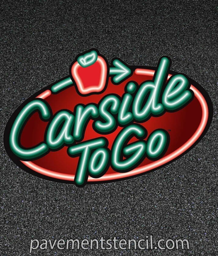 Applebee's Carside To Go stencil