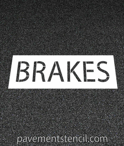 Jiffy Lube brakes stencil