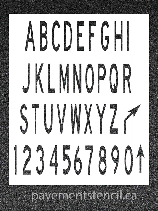 TP312 4 meter letters/numbers