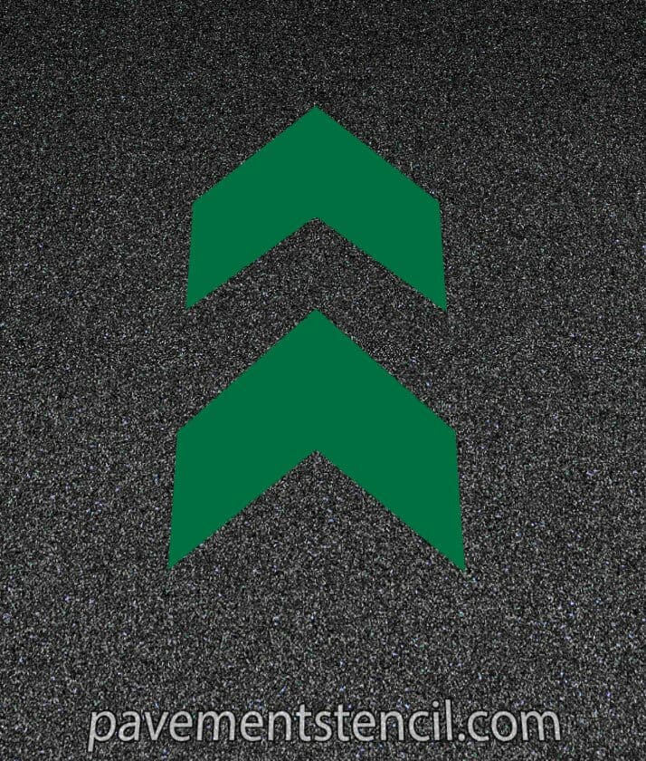 Starbucks chevron arrow stencil