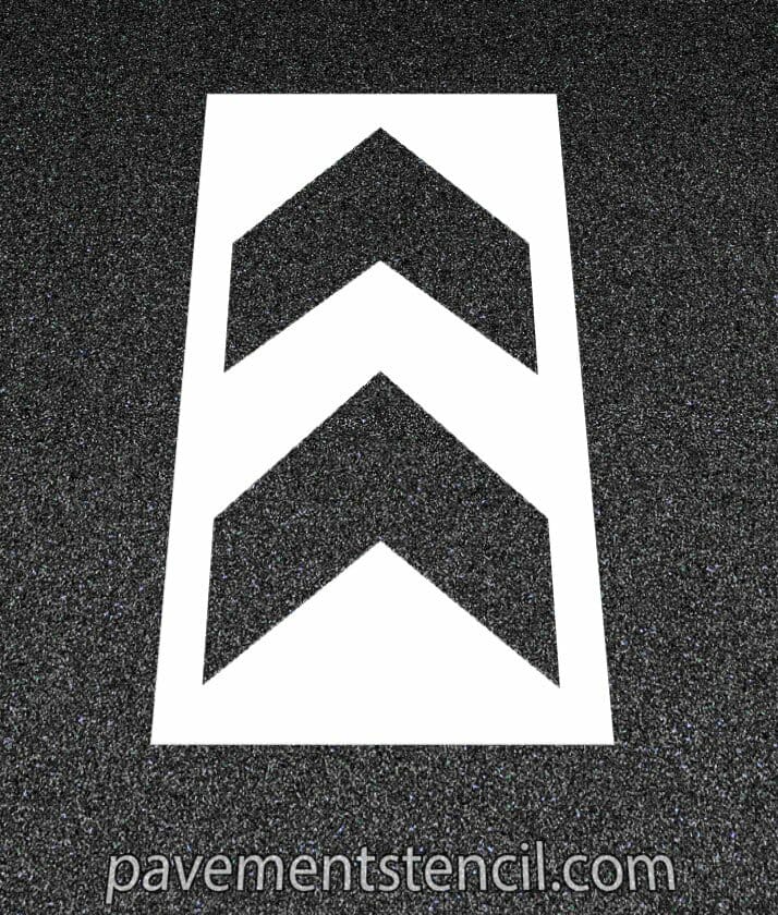 Starbucks chevron arrow stencil