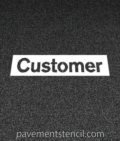 NISSAN customer stencil