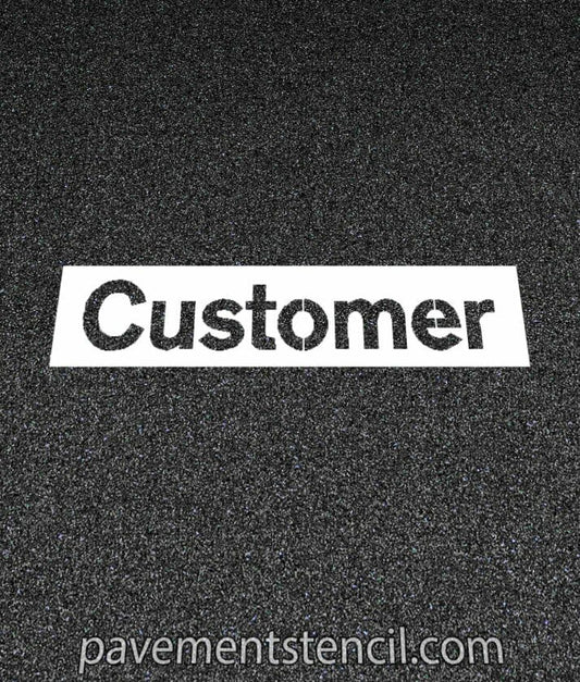 NISSAN customer stencil