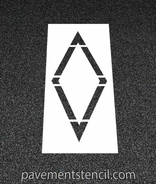 Bike lane diamond stencil