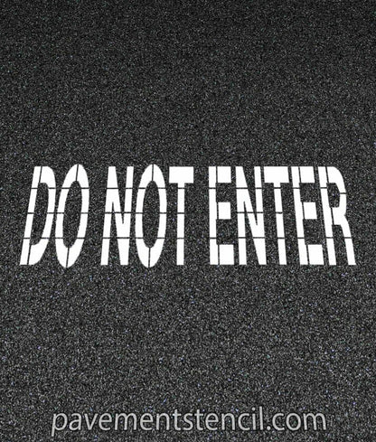 COSTCO Do Not Enter stencil