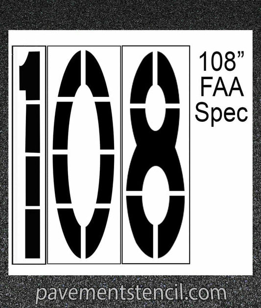 108" FAA Spec stencil