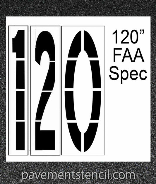 120" FAA Spec stencil