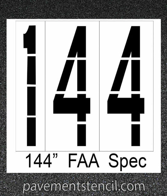 144" FAA Spec stencil