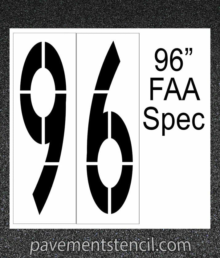 96" FAA Spec stencil