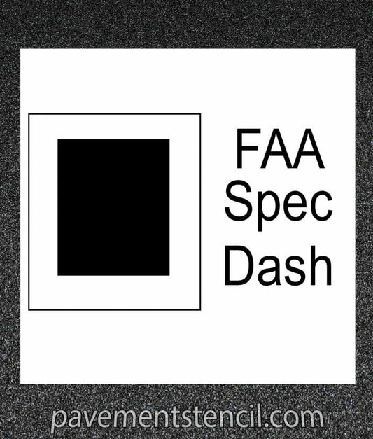 FAA Spec Dash stencil