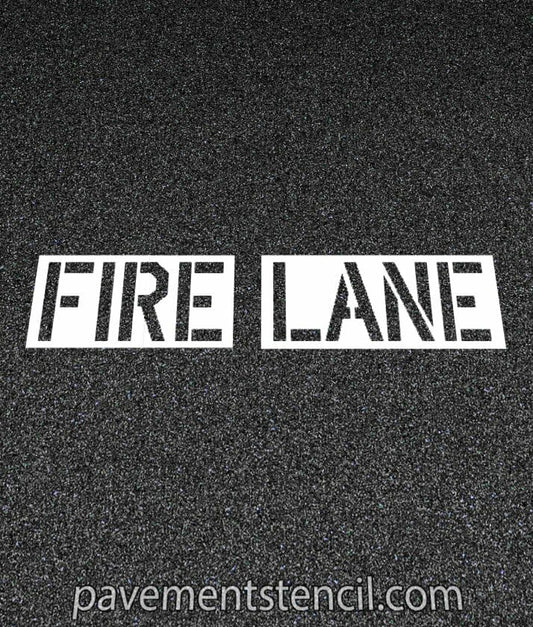 Lowe's fire lane stencil