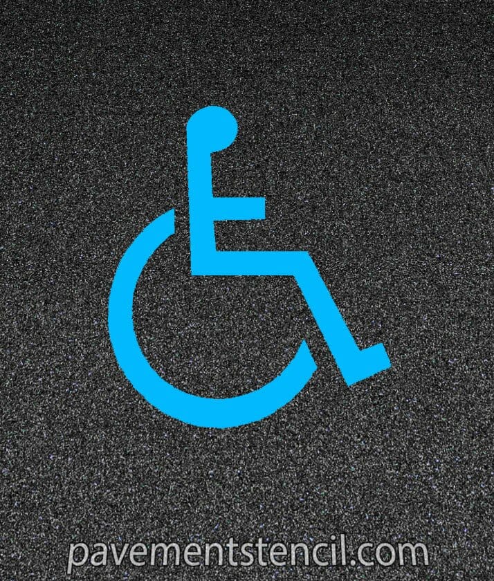 Florida handicap parking stencil