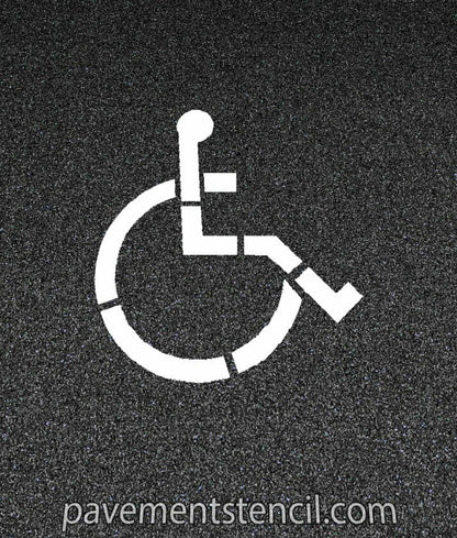 Walmart handicap parking stencil