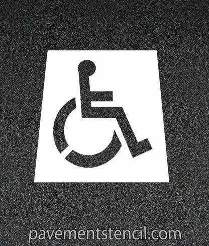 Lowe's handicap parking stencil