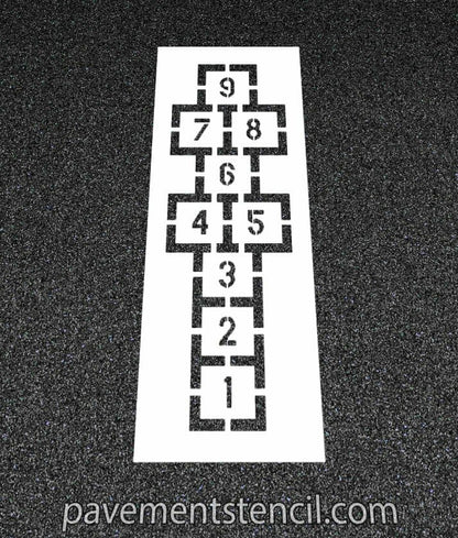 Traditional Hopscotch stencil