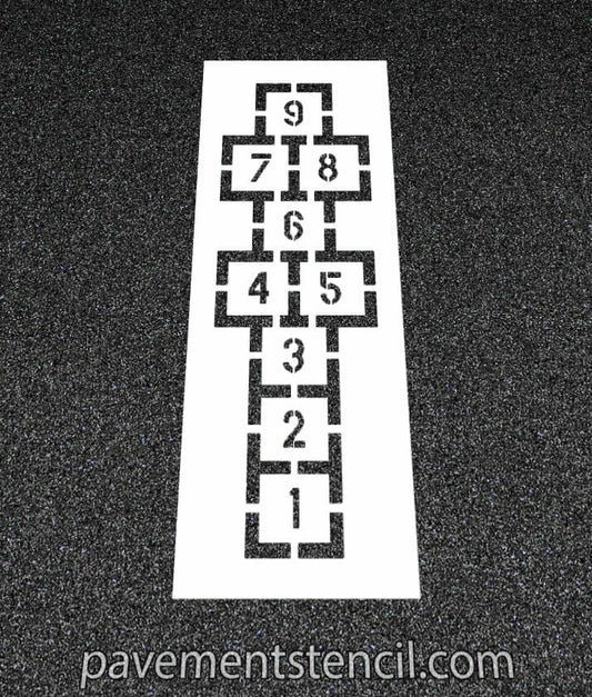 Traditional Hopscotch stencil