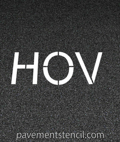 Amazon 24" HOV stencil