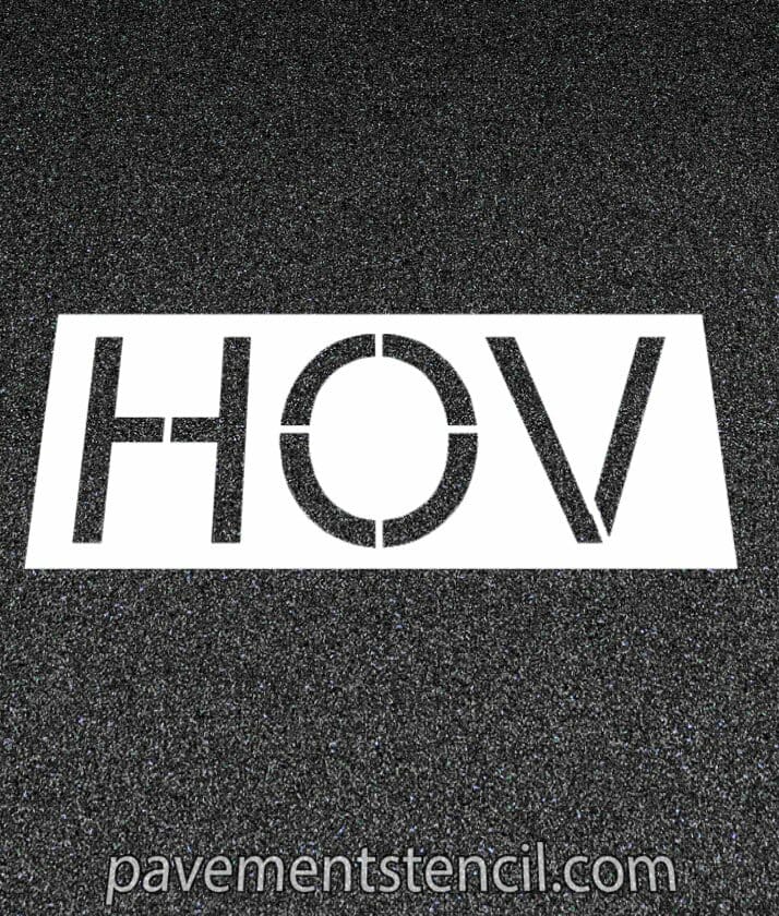 Amazon 24" HOV stencil