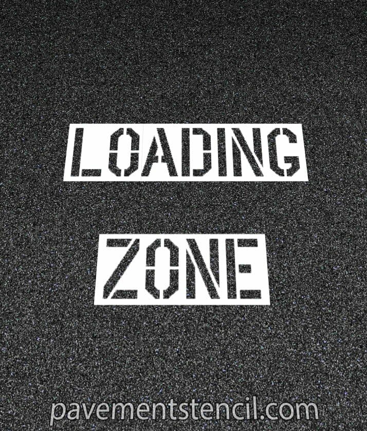 Lowe's loading zone stencil