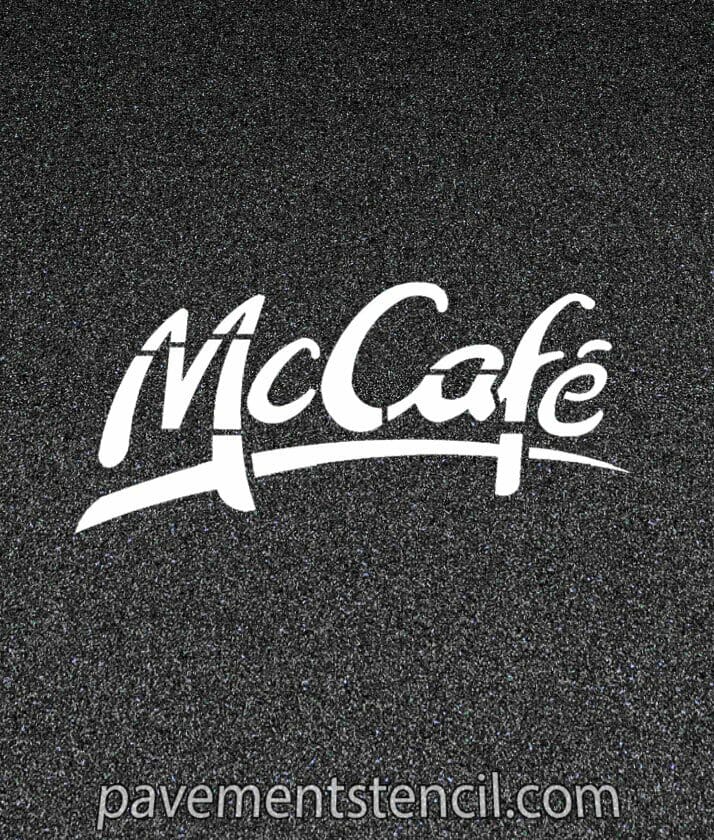 McDonald's McCafe stencil