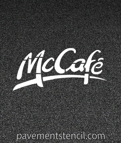 McDonald's McCafe stencil