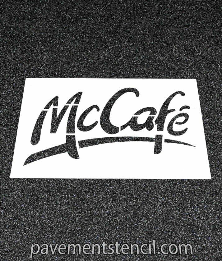 McDonald's McCafe stencil