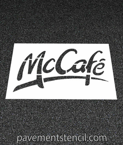 McDonald's McCafe stencil