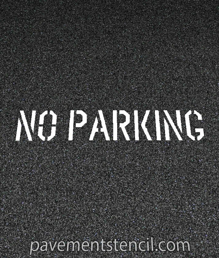 Lowe's no parking stencil