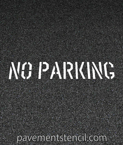 Lowe's no parking stencil