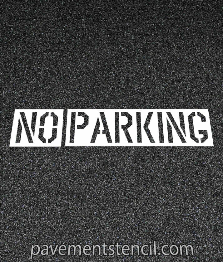 Lowe's no parking stencil