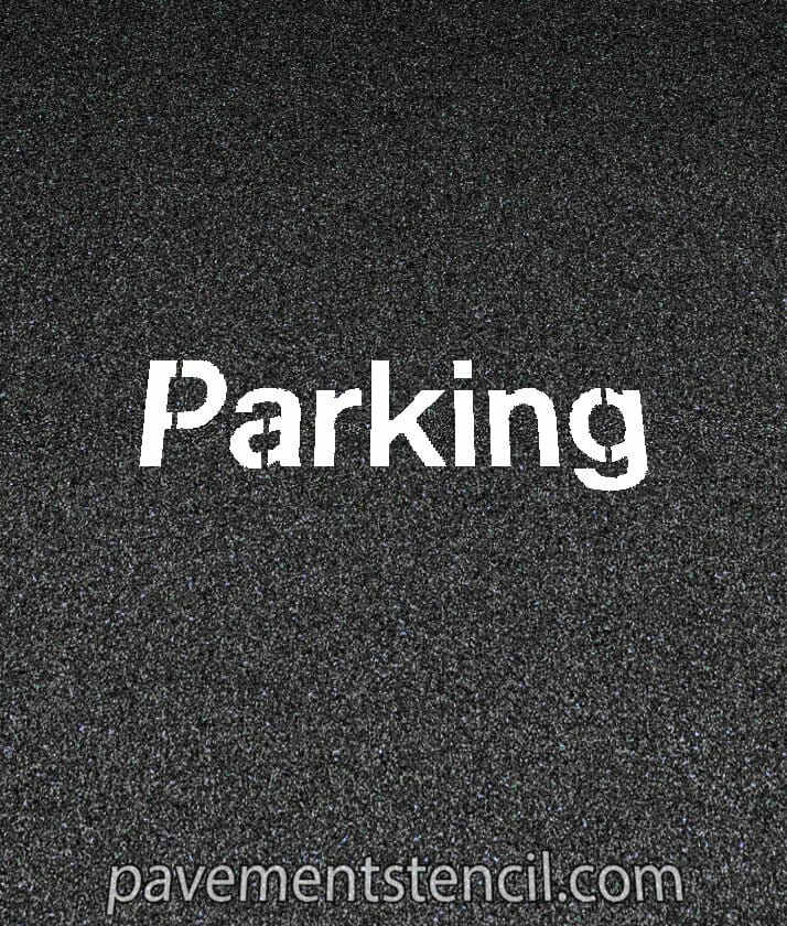 NISSAN parking stencil