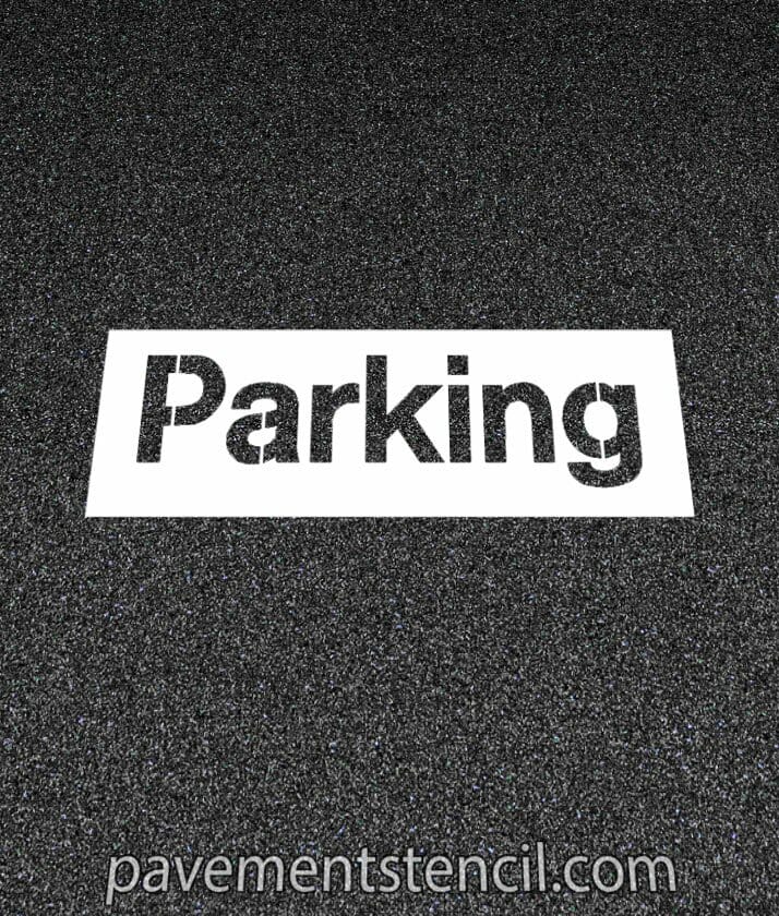 NISSAN parking stencil