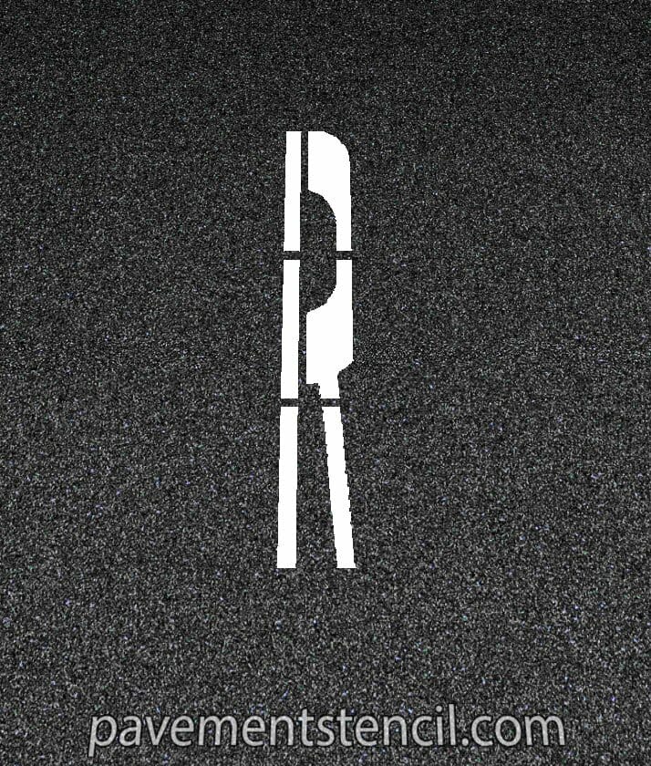 Railroad R R Stecil Railroad 'R' Hy-Grade Crossing Stencil | StencilFast
