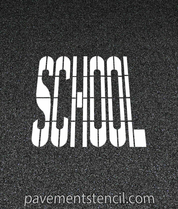 DOT School stencil