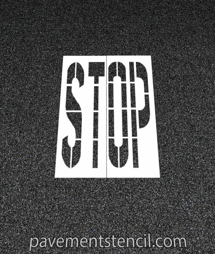 DOT Stop stencil